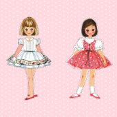 Papieren Poppetje Verjaardagsfeestuitnodiging 2 Kaart