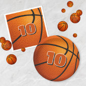 Blauw wit basketbal partij dank u set van 25 sticker