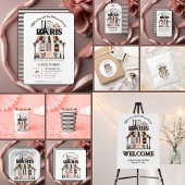 Parijs Eiffel in Love French Cafe Baby shower Kaart