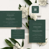 Parker Bruiloft QR Code Vierkante Sticker