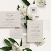 Parker Formeel Landschap Bruiloft RSVP Kaart