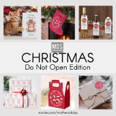 Niet openen tot kerst bedankdoosjes