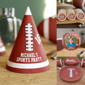 Amerikaans Football Party Reference Stripe Paper B Papieren Bordje