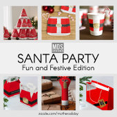 Vrolijk kerstfeest vanuit Santa Red Bedankdoosjes