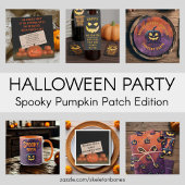 Pompoen Carving Jack O lantaarn Halloween servette Servet