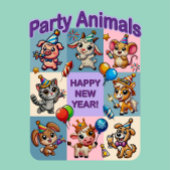 Feestdieren "Gelukkig Nieuwjaar" Romper