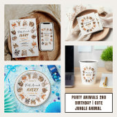 Party Animals 2nd Birthday | Cute Jungle Animal Spandoek