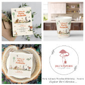 Woodland Party Dieren Verjaardagsfeest Kaart