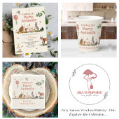 Woodland Party Dieren Roze Verjaardagsfeest Servet