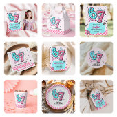 Pastel 67 Six Seven Girl Birthday Party Cadeaulabel