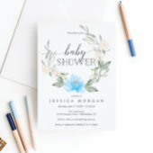 Het is een Baby shower Borden pastblauw Papieren Bordje