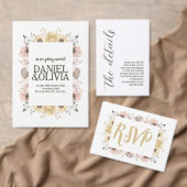 Pastel kleur Bloemen bruiloft Plaatskaartje (Personaliseer de collectie van deze zelfstandige maker.)