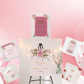 Pastel Roze Dubbele Joint Twin Verjaardag Dank u Ronde Sticker