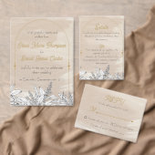 Pastel Pink Wedding Programmakaart (Personaliseer de collectie van deze zelfstandige maker.)