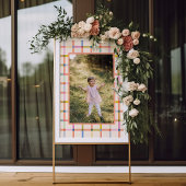 Gepersonaliseerde kleurrijke Plaid Schort