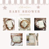 Pastel Sky Adventure Baby shower Kaart