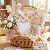 Cute Pastel Vormen Patroon Meisje Kleur Gecodeerd Labels