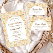 Pastel Tropical Animals Diapper Raffle Informatiekaartje