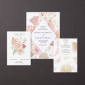 details tropische bruine bruiloft informatiekaartje (Personaliseer de collectie van deze zelfstandige maker.)