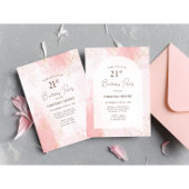 Waterverf 21ste verjaardagsfeestje papieren bordje