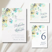Pastel Wilde Bloem Botanische Romantische Dankkaar Aankondiging