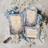 Pastel Wildflower Meadow Wedding Kaart