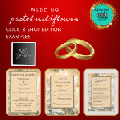 Pastel Wildflower Meadow Bruiloft veilig de datum Kaart