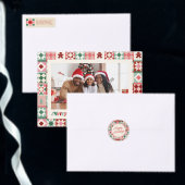 Patchwork Kerst Rood en Groen Satijnen Lint