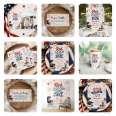Patriottische 4 juli BBQ-feest Kaart