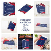 Red White & Blue-USA Flag Stars And Stripes 4 Klembord