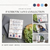 Patriottische liefde II Vierde juli Opslaan Datum Save The Date