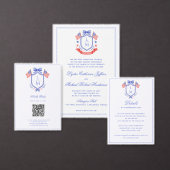 Patriottische Rode & Blauwe Sterren Uitnodigingen Wikkel (Personaliseer de collectie van deze zelfstandige maker.)