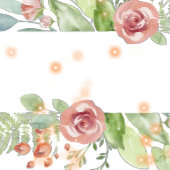 Sla de datum bruiloft uitnodiging perzik bloemen