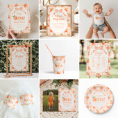 Perzik Verjaardag Water Fles Labels Waterfles Etiket