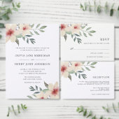 Peach Blossom Bridal Shower Uitnodiging (Personaliseer de collectie van deze zelfstandige maker.)