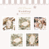 Peach Cream Bloom bruiloft Save The Date