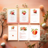 Peach Fuzz Baby shower Menu