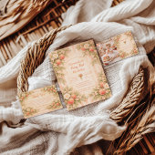 Peach Garden 1st Birthday Kaart