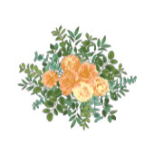 Peach Peony & Roos Floral Wedding Spandoek