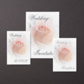 Trouwplaats Instelling Kaart Peach Roze Rosebud Plaatskaartje (Personaliseer de collectie van deze zelfstandige maker.)