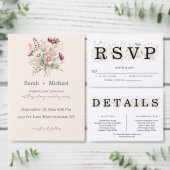 Zachte Bloesems Lente Bloemige Details Bijlagekaar Informatiekaartje (Personaliseer de collectie van deze zelfstandige maker.)