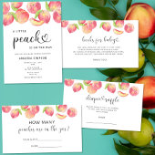 Waterverf perziken bedankt ronde sticker