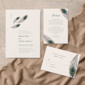 pauw bruiloft invoegen informatiekaartje (Personaliseer de collectie van deze zelfstandige maker.)