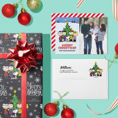 Peanuts Merry Kerstmis | Foto en naam toevoegen