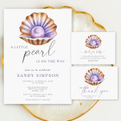 Pearl shell baby shower Baby's zijn lief Poster