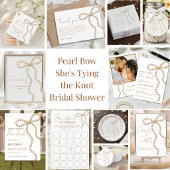 Open Bar Bow She's Tying the Knot Bruiloftsfeestje Poster