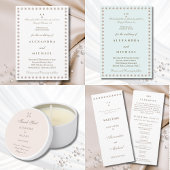 Elegant Pearl Bible Verse Christian Wedding  Kaart