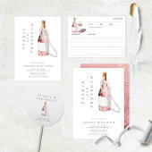 Parels en Prosecco Elegant Vrijgezellenfeest Kaart