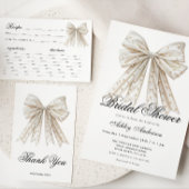 White Bow Parels Paar Trivia Vrijgezellenfeest Spe