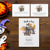 Peek een BOO Halloween Baby shower Tafelteken Reclamebord Met Voetstuk